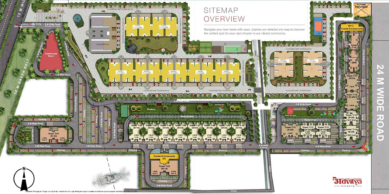 Advitya Heights Site Layout Plan